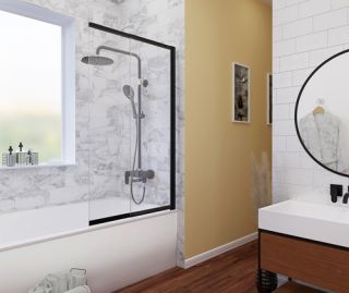 Wasserkraft Dill 61S02-100 WasserSchutz Стеклянная шторка на ванну